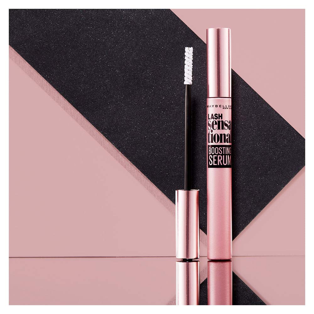 Maybelline Lash Sensational Boosting Eyelash Serum, Conditioning Lash Serum Infused with Arginine and Pro-Vitamin B5 to Fortify Lashes, 1 Count