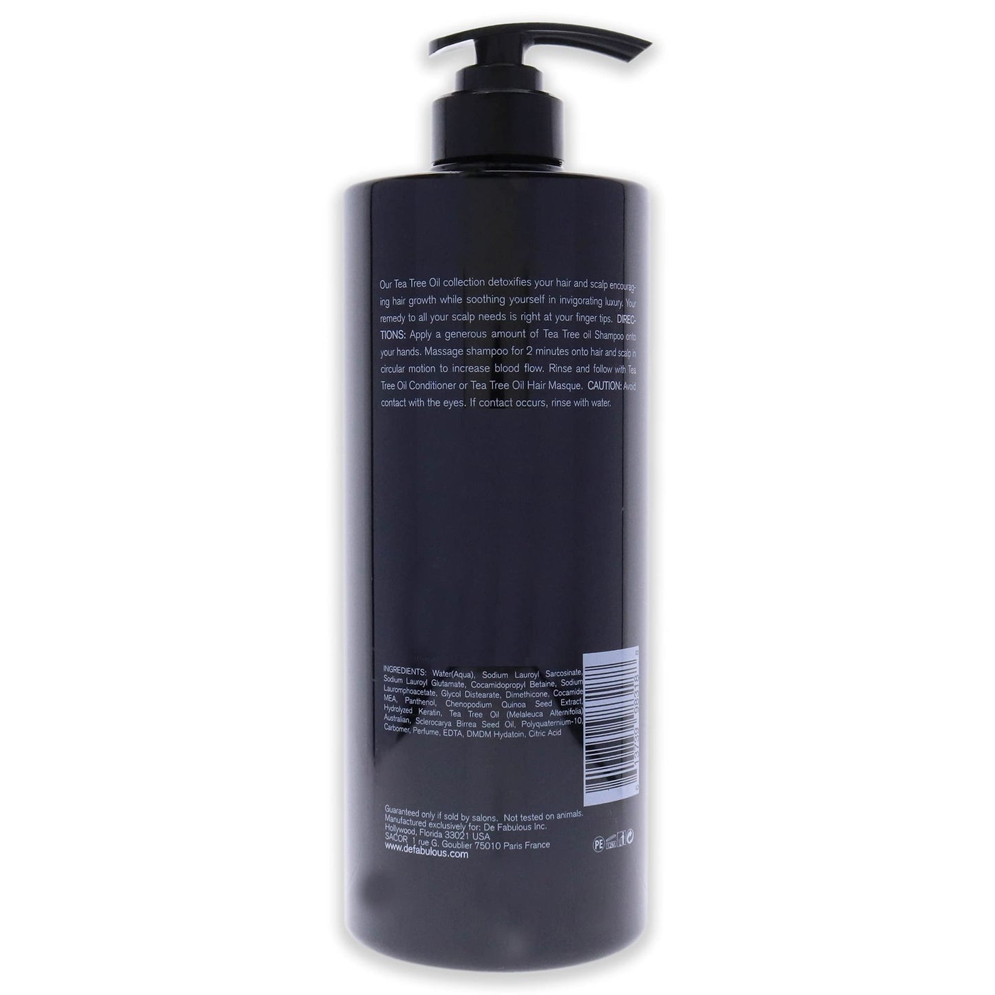 De Fabulous Tea Tree Oil Shampoo Shampoo 33.8 oz