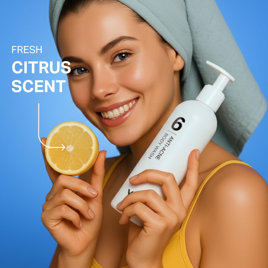 Y'OUR Aloe Vera Anti-Acne Body Wash | Gentle & Non-Drying Formula | Smooths Texture & Evens Tone | Clears Bacne & Breakouts for Women + Men, Paraben & Sulfate Free