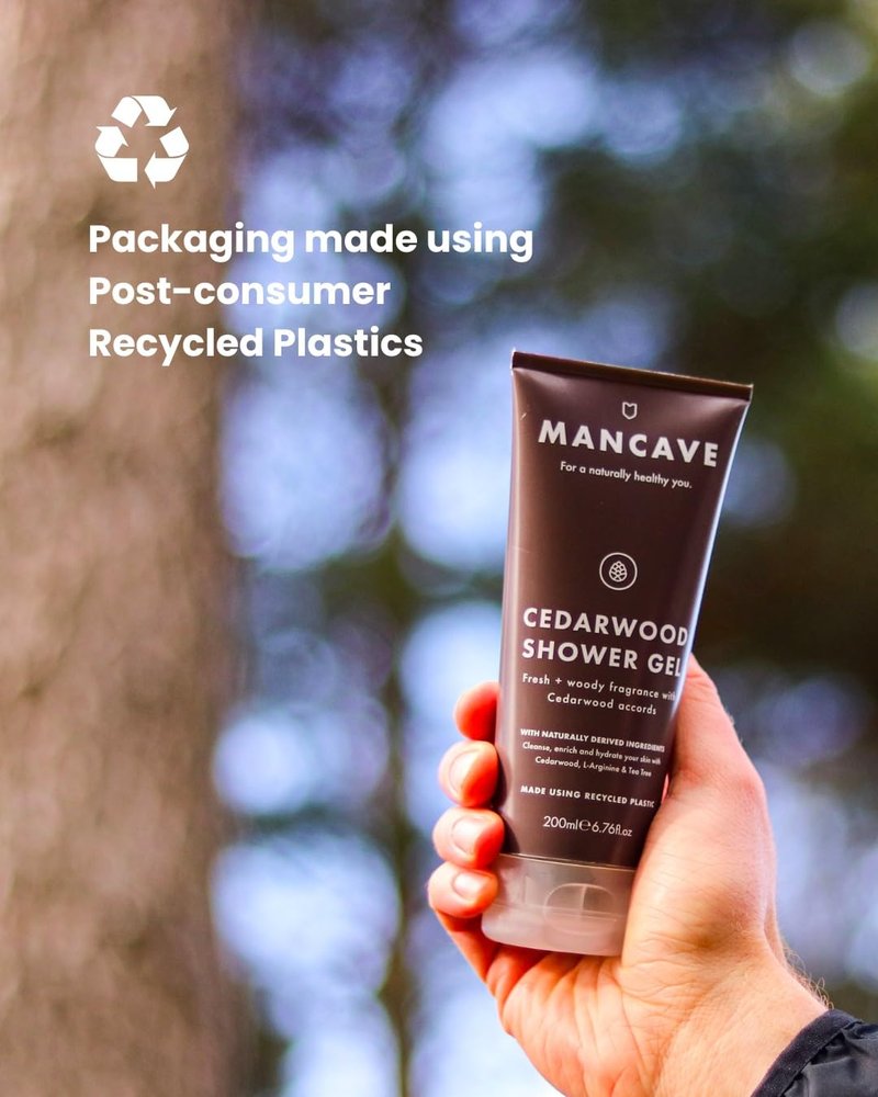 Cedarwood Shower Gel - Natural ManCave Formula for Refreshing Cleanliness | 200ml