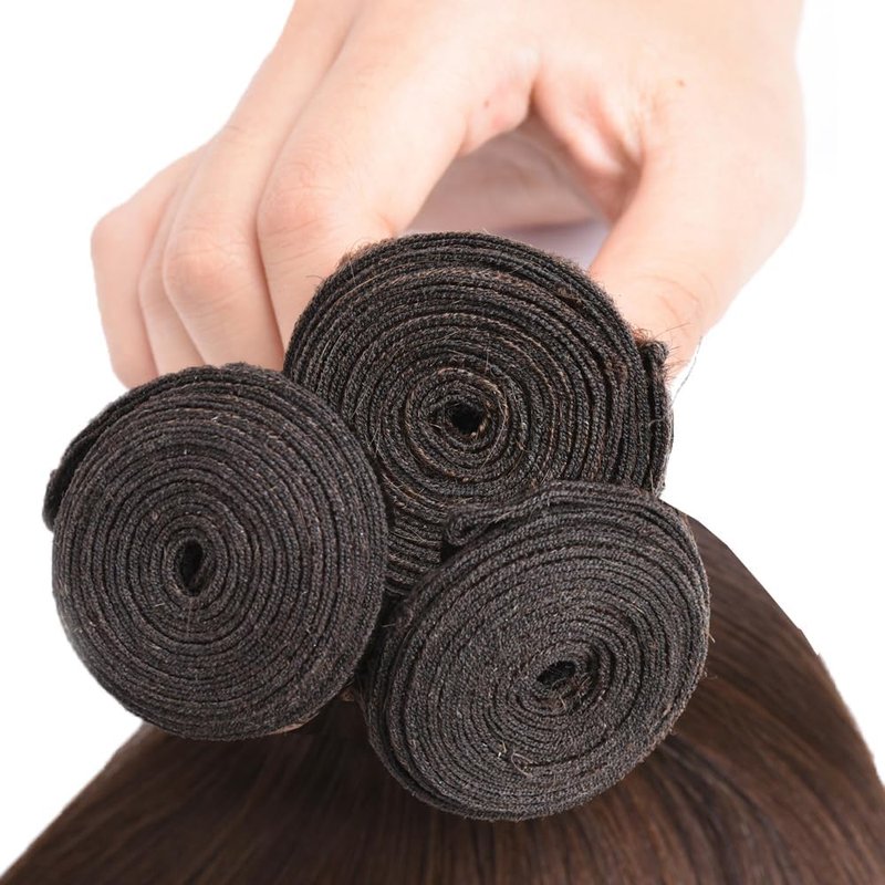 Body Wave Human Hair Bundles - Dark Brown Color #4 | 28, 30, 32 Inch Lengths - 3 Pack