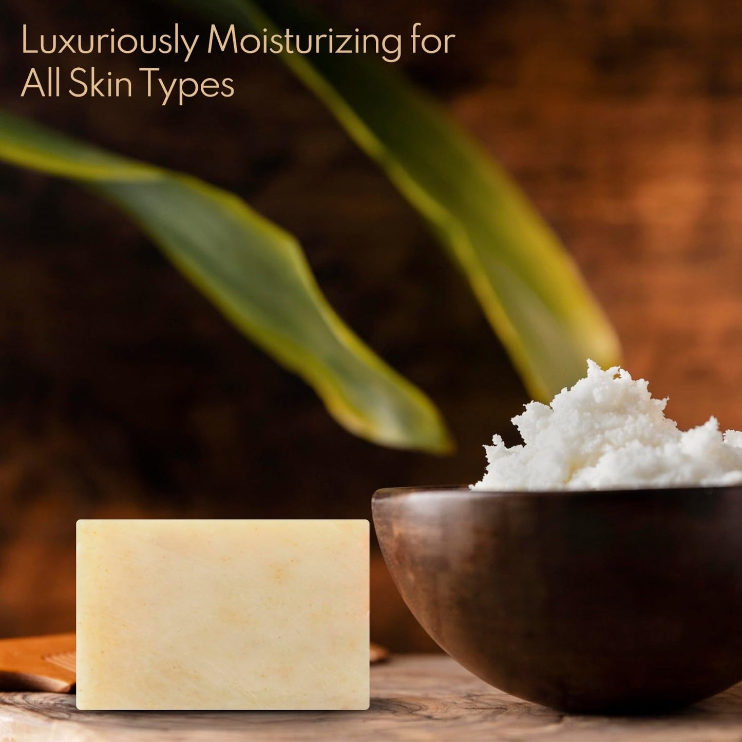 Simret Beauty Coconut and Shea Butter Soap - Organic Soap Bar with Goat Milk, Vegan Chemical-Free Moisturizing Bar for Face & Body, All Skin Types, Cruelty-Free, 4.2 oz