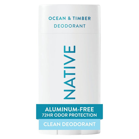 Native Deodorant Contains Naturally Derived Ingredients, 72 Hour Odor Control, Deodorant for Women and Men, Aluminum Free, Ocean & Timber 2.65oz