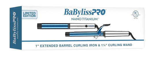 BabylissPRO Nano Titanium Curling Iron - Extended Barrel for Long Hair | Professional Styling Tool