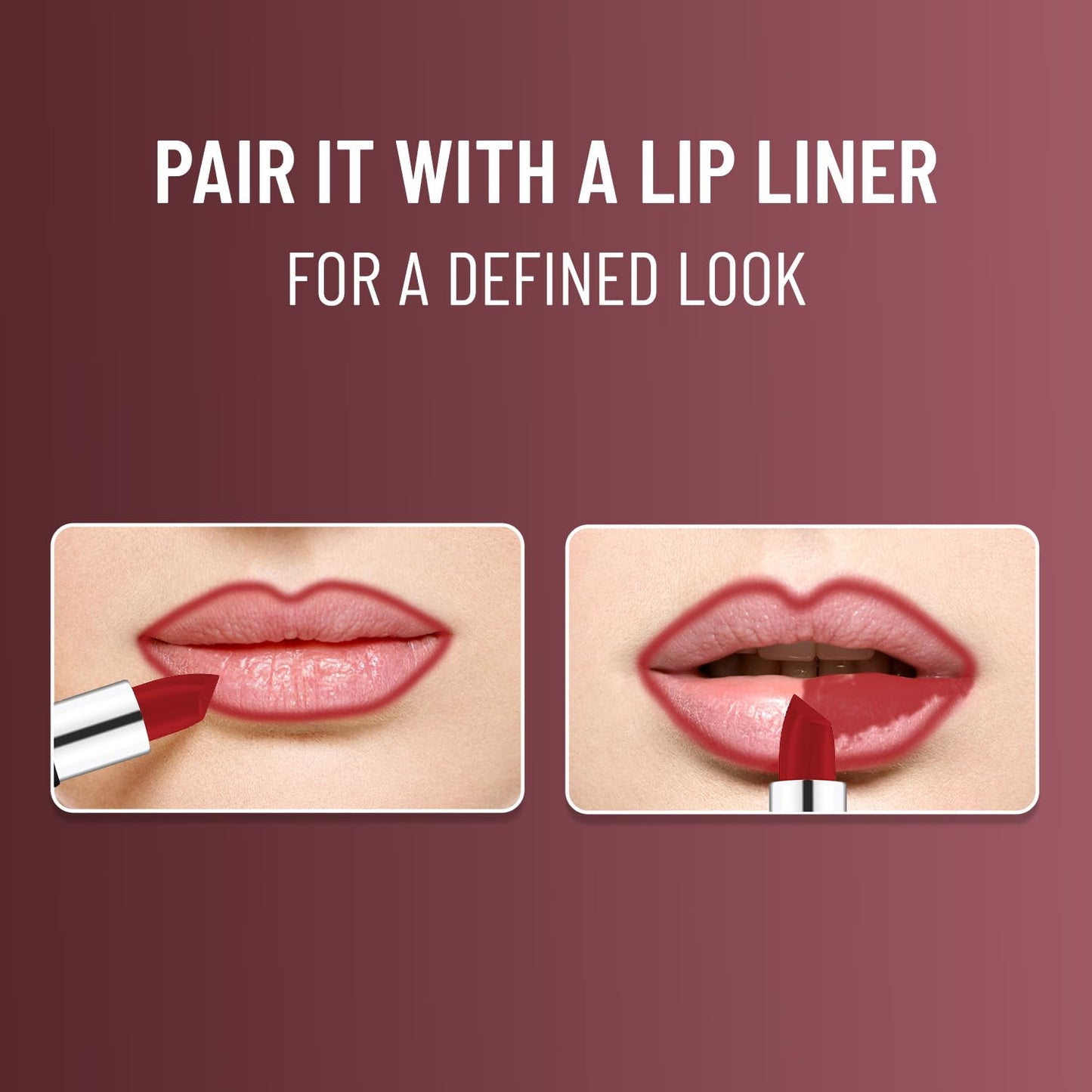 SWISS BEAUTY Pure Matte Creamy Lipstick | Non-drying, Highly pigmented Lipstick | Shade- Burgundy, 3.8gm|