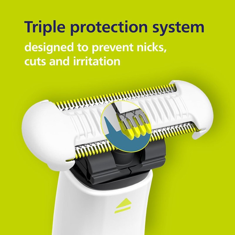 Philips Norelco OneBlade Replacement Blade | Durable Stainless Steel for Electric Shaver & Trimmer | Pack of 6