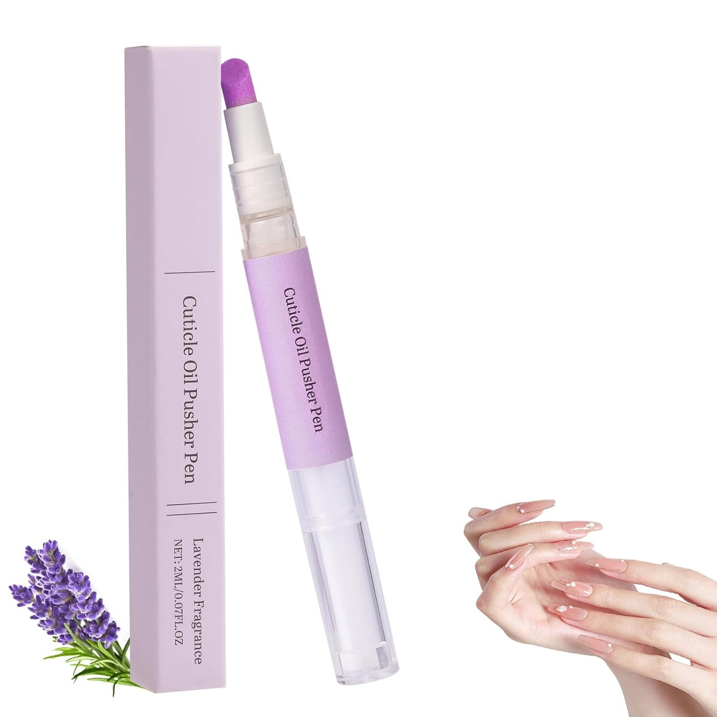 Cuticle Pusher Oil Pen - 2-in-1 Moisturizing Cuticle Remover & Repair Tool | 2ml for Healthy Nails