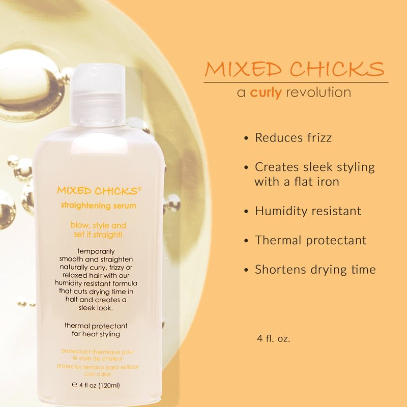 Mixed Chicks Straightening Serum - Thermal Protection, 4 fl.oz. / 120ml