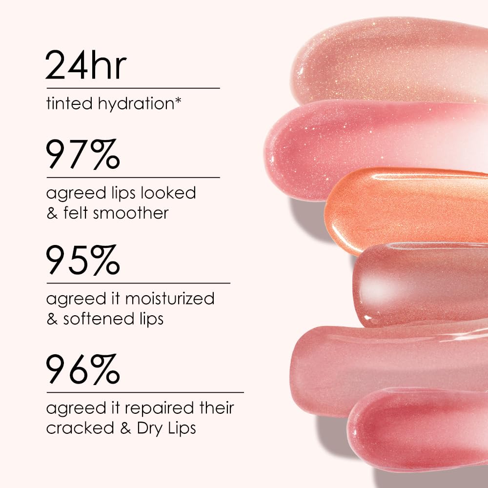 CATKIN Tinted Lip Balm Glitter Lip Stain Ultra Hydrating Lip Moistrurizer Lip Care with Vitamin E Nourishing For Cracked & Dry Lips 0.12 oz C15 Destiny - Wine Red
