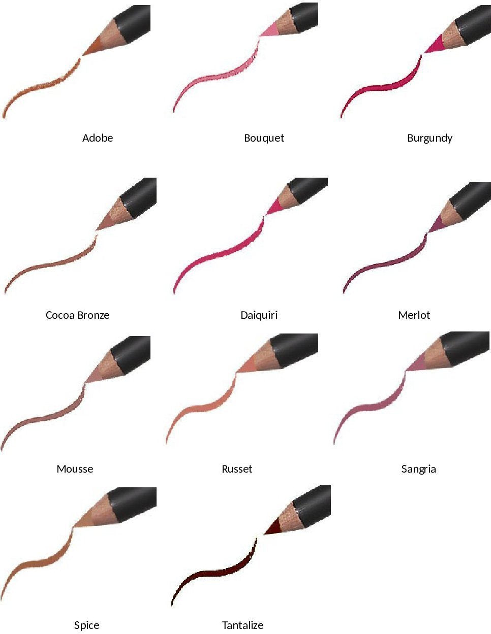 Jolie Slim Lip Pencil Classic Lipliner Definer (Russet)