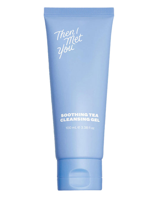 Then I Met You Soothing Tea Cleansing Gel, Vegan-Cruelty-Free Korean Skincare Cleanser with Fermented Rice, Centella, Hydrating Licorice, Glycerin, Exfoliator for Clear Skin Makeup Removal, 3.38 oz