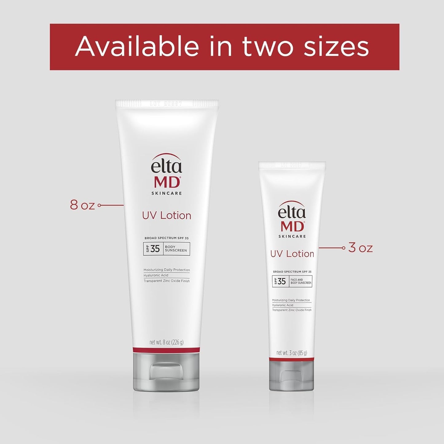 EltaMD UV Lotion SPF 30+ Sunscreen Moisturizer for Face and Body, Mineral Based with Zinc Oxide and Hyaluronic Acid for Sensitive Skin, Non-Greasy & Fragrance-Free