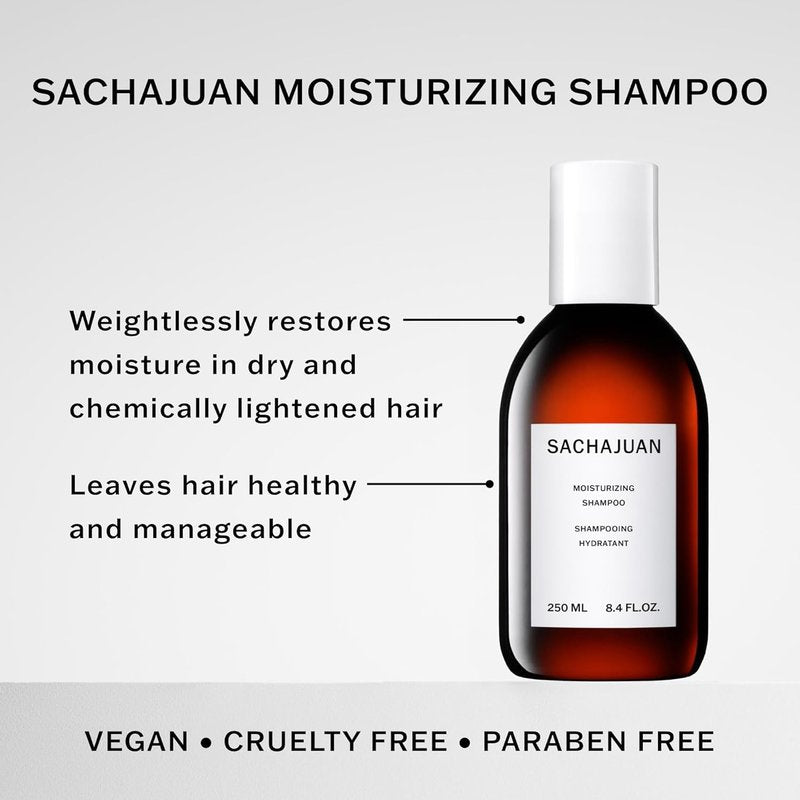 SACHAJUAN Moisturizing Shampoo - Restore Damaged, Dry Hair with Argan Oil | 8.4 Fl Oz
