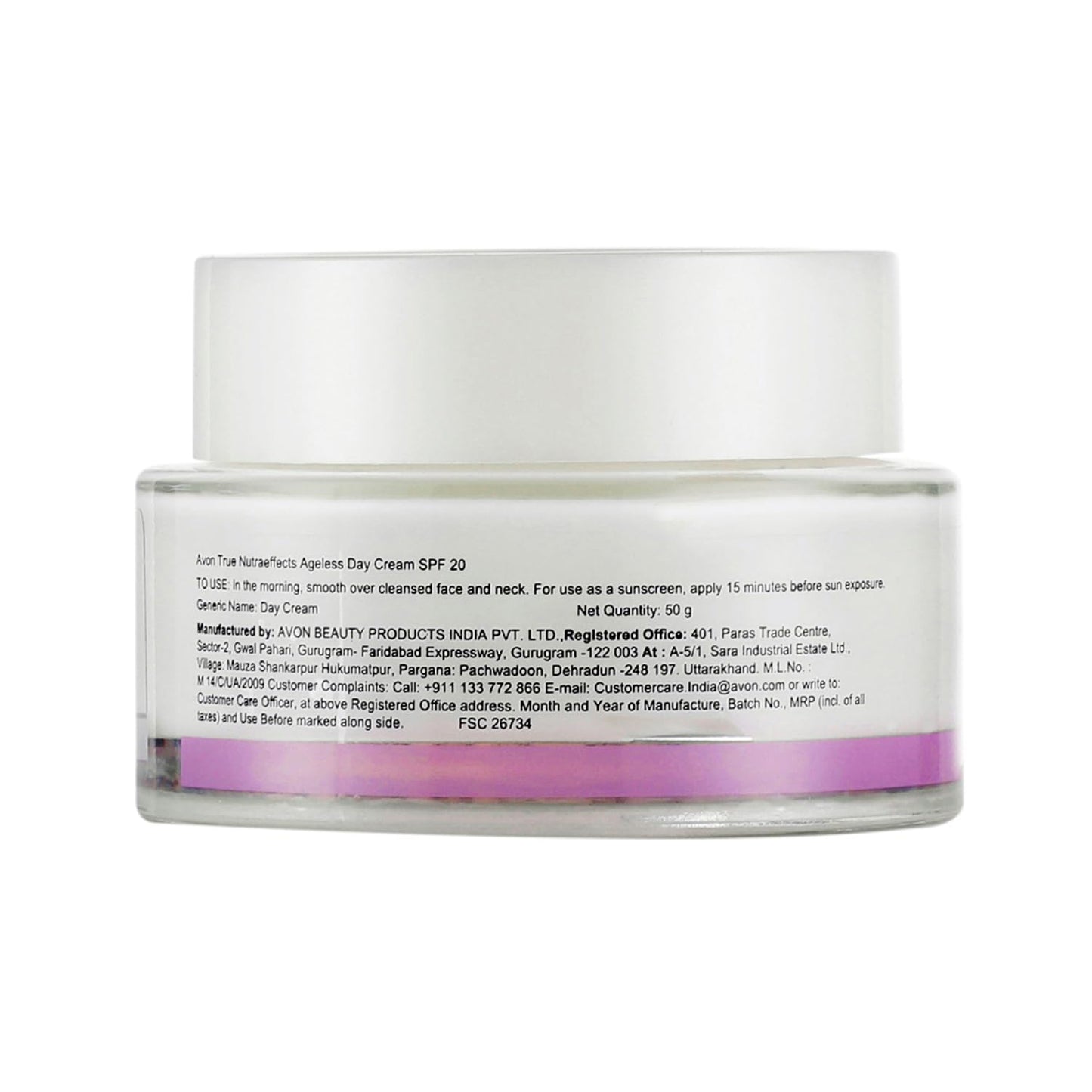 Avon Nutra Effects Ageless Day Cream SPF 20, 50g - Dry/Mature - Active Seed Complex