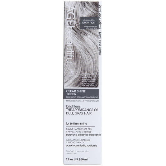 AGE beautiful Hair Toner for Gray Hair, 5-Minute Demi Cream Toner, Neutralizes Yellow Tones, Blends & Enhances Soft Gray, Ammonia-Free Professional Color for Shine