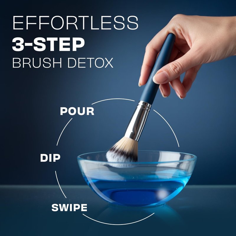 Original Makeup Brush Cleaner - Professional Cleanser for Makeup Brushes - Quick-Drying, Rinse-Free Formula - Removes Stubborn Waterproof Make Up, 16 oz
