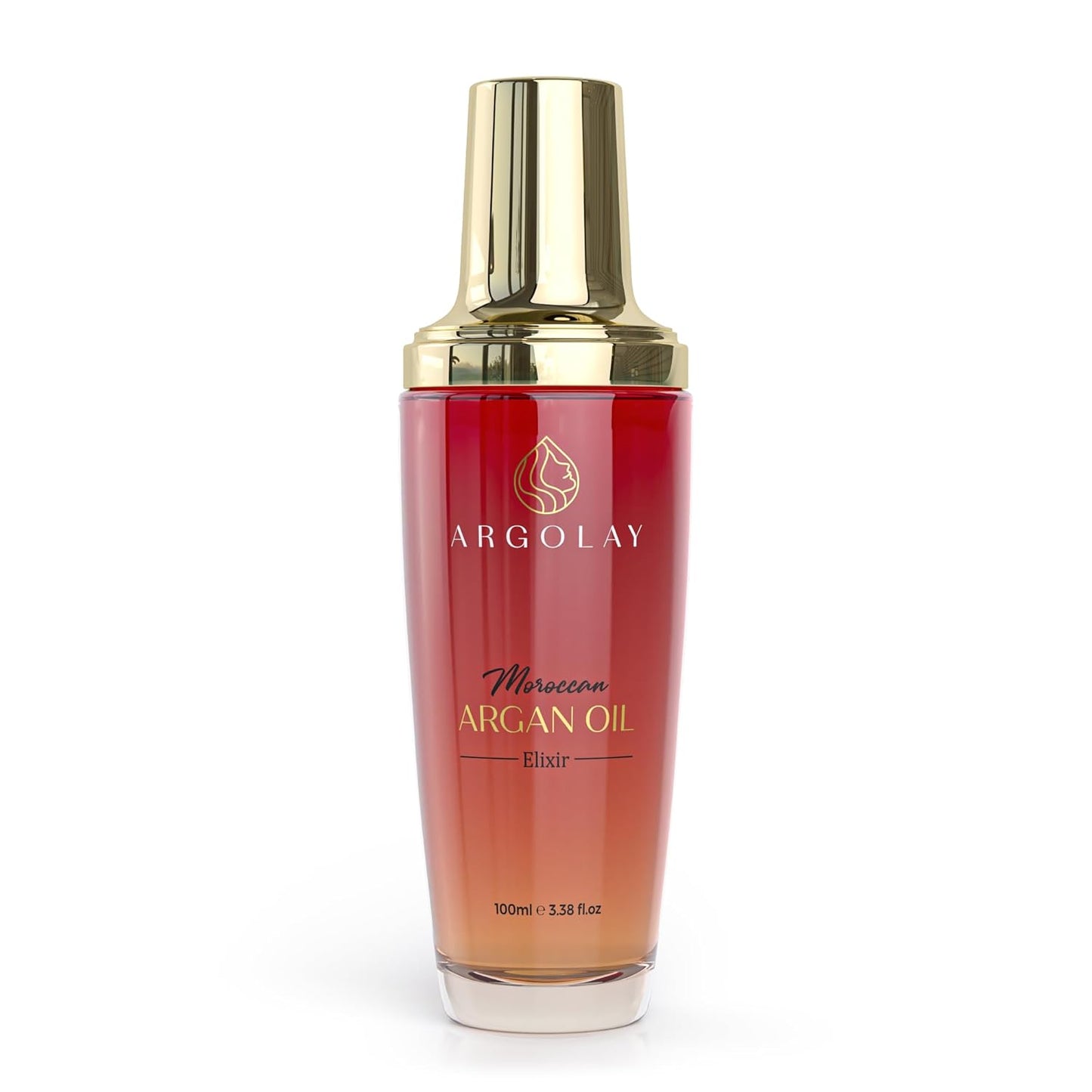 Moroccan Argan Oil Elixir - Lightweight & Nourishing Hair Oil for Shine, Frizz Control & Heat Protection | 100 mL (3.4 oz)