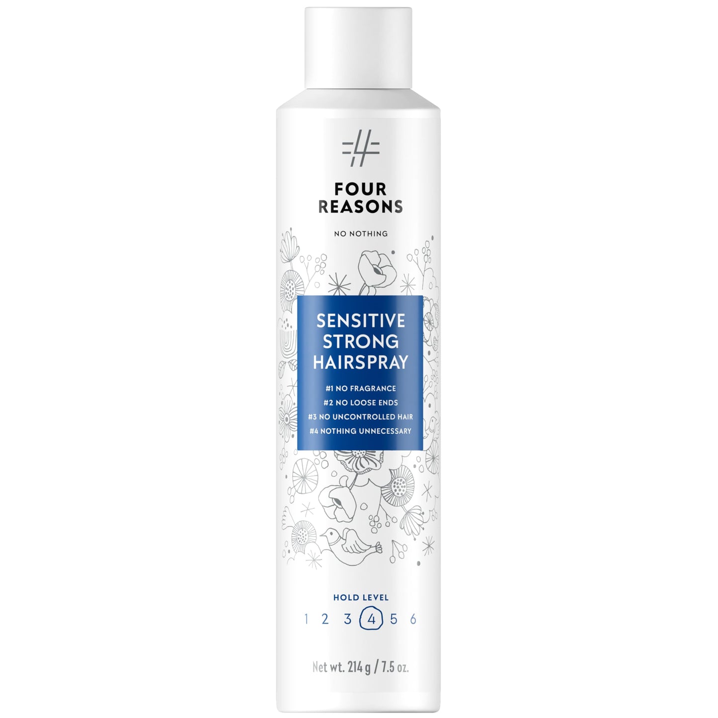 No nothing Super Strong & Strong Hairspray, Fragrance Free Hypoallergenic Finishing Hair Spray Extra Hold for Women & Men, Humidity & Frizz Control Hair Care Products with UV Protection, Unscented