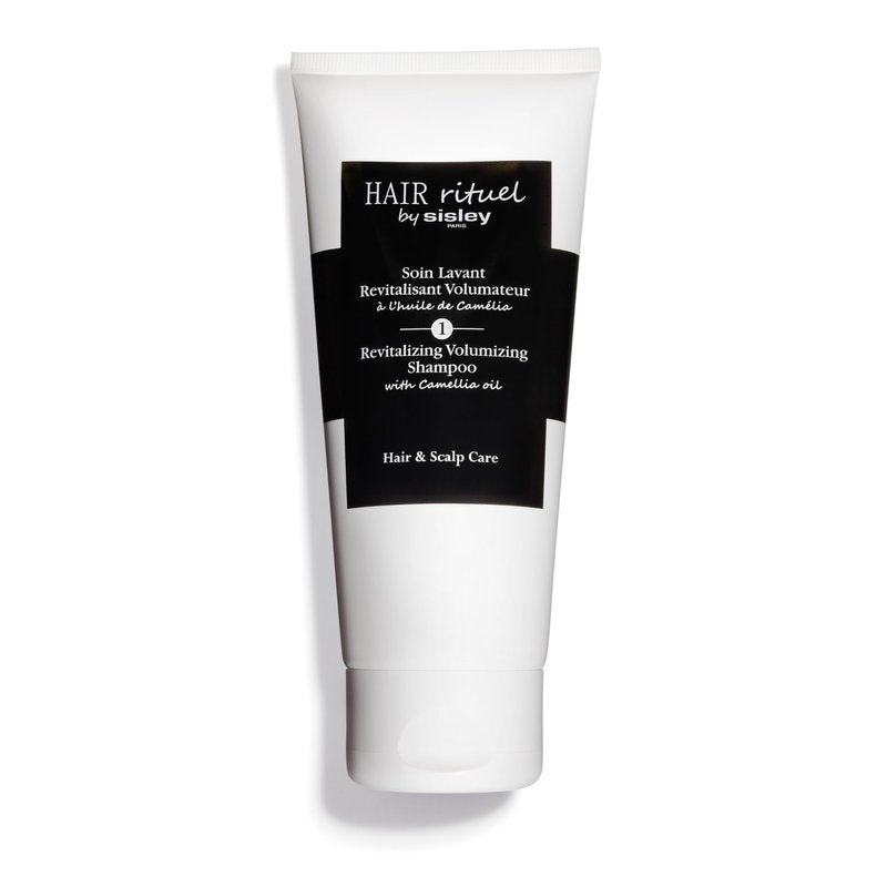 Hair Rituel by Sisley Paris Revitalizing Volumizing Shampoo with Camellia Oil - 200 mL - Gently Cleanses, Improves Look of Volume & Supports Hair and Scalp Health - Rich Foam Texture - Sulfate Free