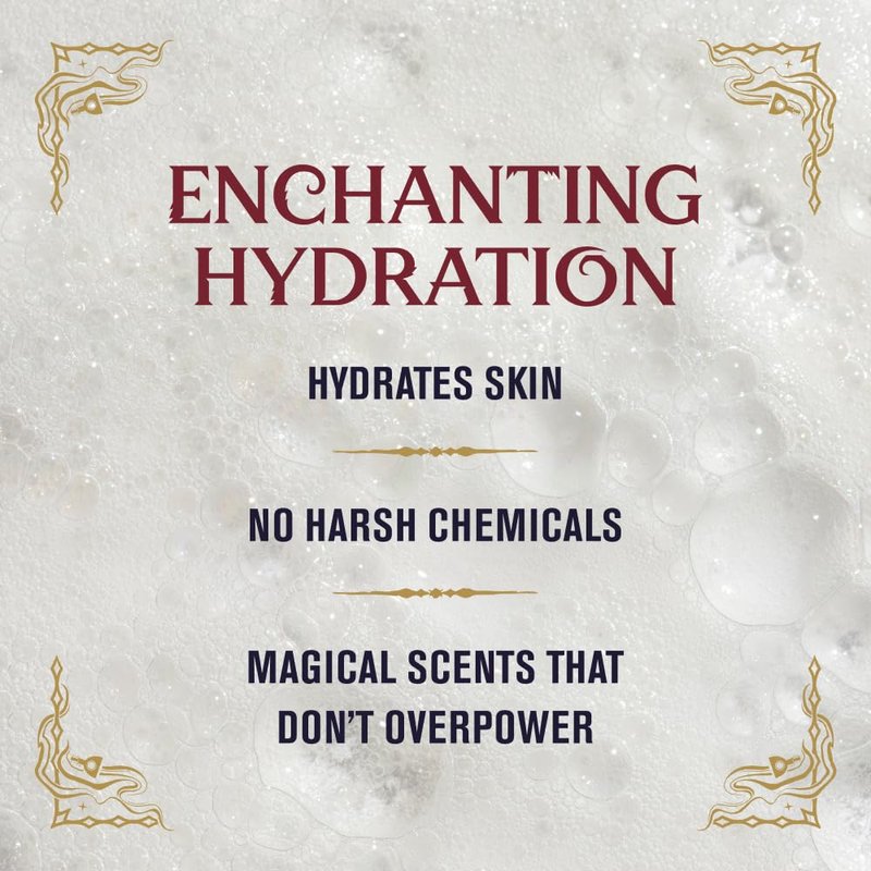 Every Man Jack Harry Potter Collectors Men's Body Wash Gift Set - Includes 4 Body Washes with Clean Ingredients & Hogwarts Inspired Scents - Defense Against the Dark Arts, Charms, Herbology, Potions