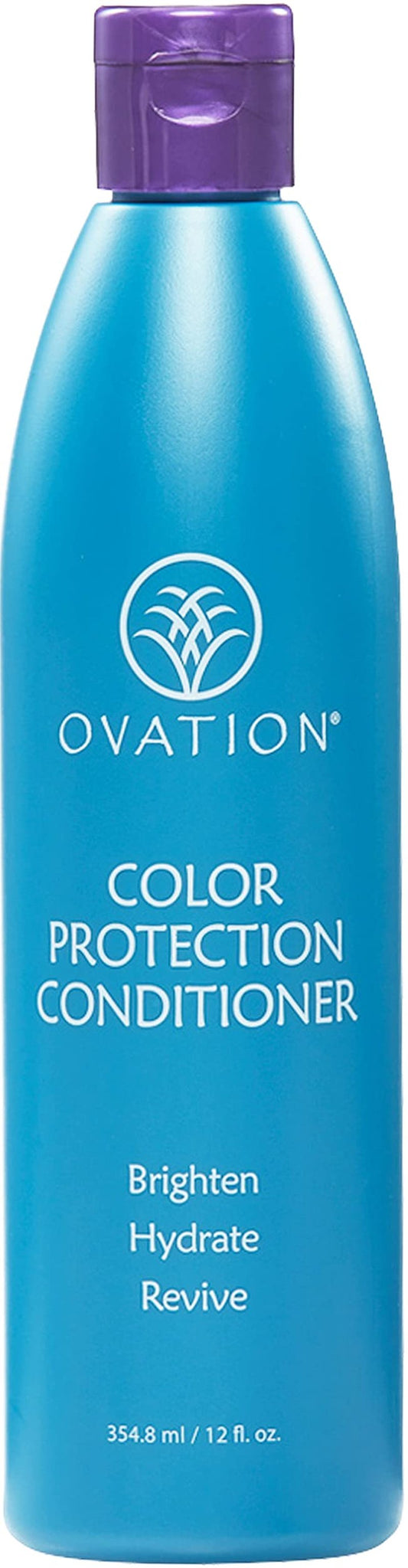 Ovation Hair Color Protection Conditioner - Hair Conditioner for Colored Hair - 12 oz - Brightens and Hydrates Color-Treated Hair - With Quinoa, Aloe Vera, Argan Oil - No Parabens and Sulfates