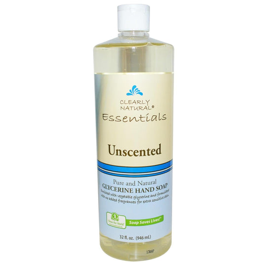 Natural Unscented Liquid Hand Soap Refill - 32 oz | Gentle & Eco-Friendly