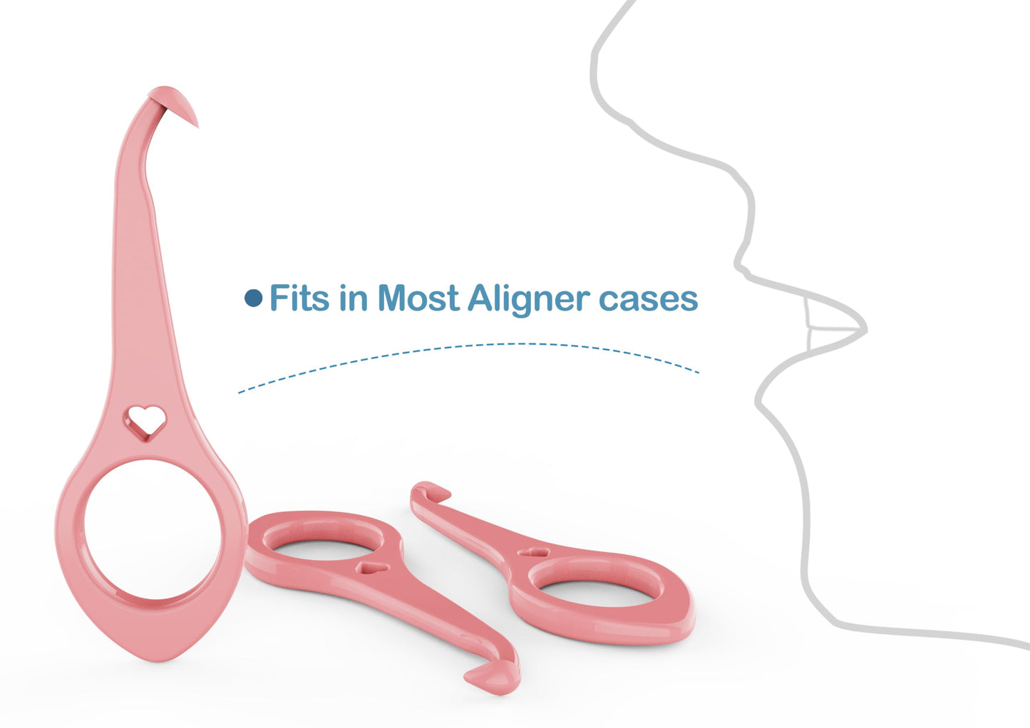 Clear aligner removal tool-invisible removable braces, invisible aligner remover-aligner remover-fixer remover (40pcs)