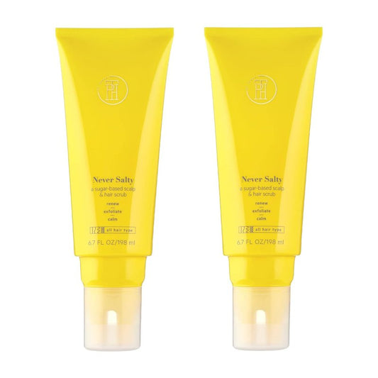 Never Salty Sugar Scalp Scrub - Exfoliating Scalp Treatment | 6.7oz (Pack of 2)