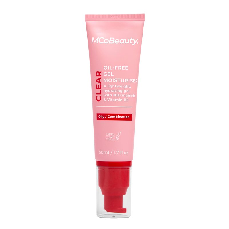 MCoBeauty - Clear Oil-Free Gel Face Moisturizer - Lightweight Hydrating Gel for Balanced, Shine-Free Skin - Vegan, Cruelty Free Skin Care - Facial Moisturizer for Oily Skin