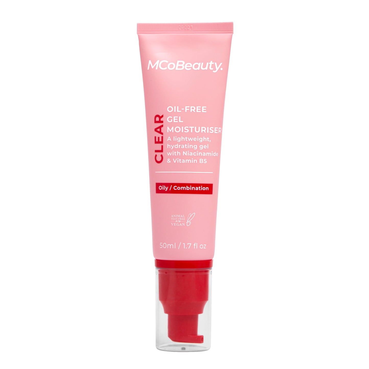 MCoBeauty - Clear Oil-Free Gel Face Moisturizer - Lightweight Hydrating Gel for Balanced, Shine-Free Skin - Vegan, Cruelty Free Skin Care - Facial Moisturizer for Oily Skin