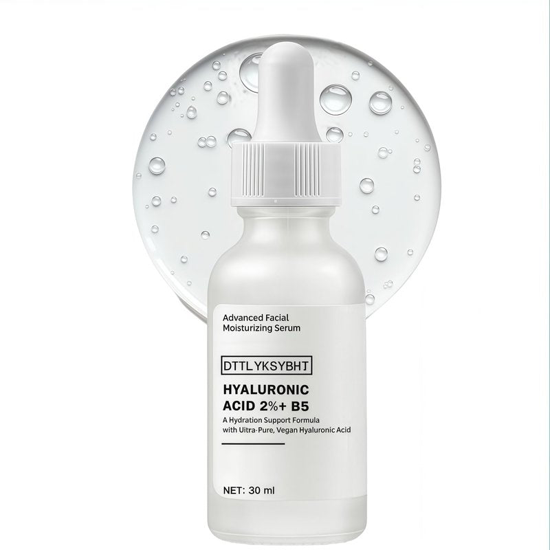 2% Hyaluronic Acid +B5 (Vitamin) Serum for Face - Hydrating & Plumping Skin Care, Anti-Aging, Moisturizing Treatment for Dry Skin, Vegan, Fragrance-Free, 1 fl oz