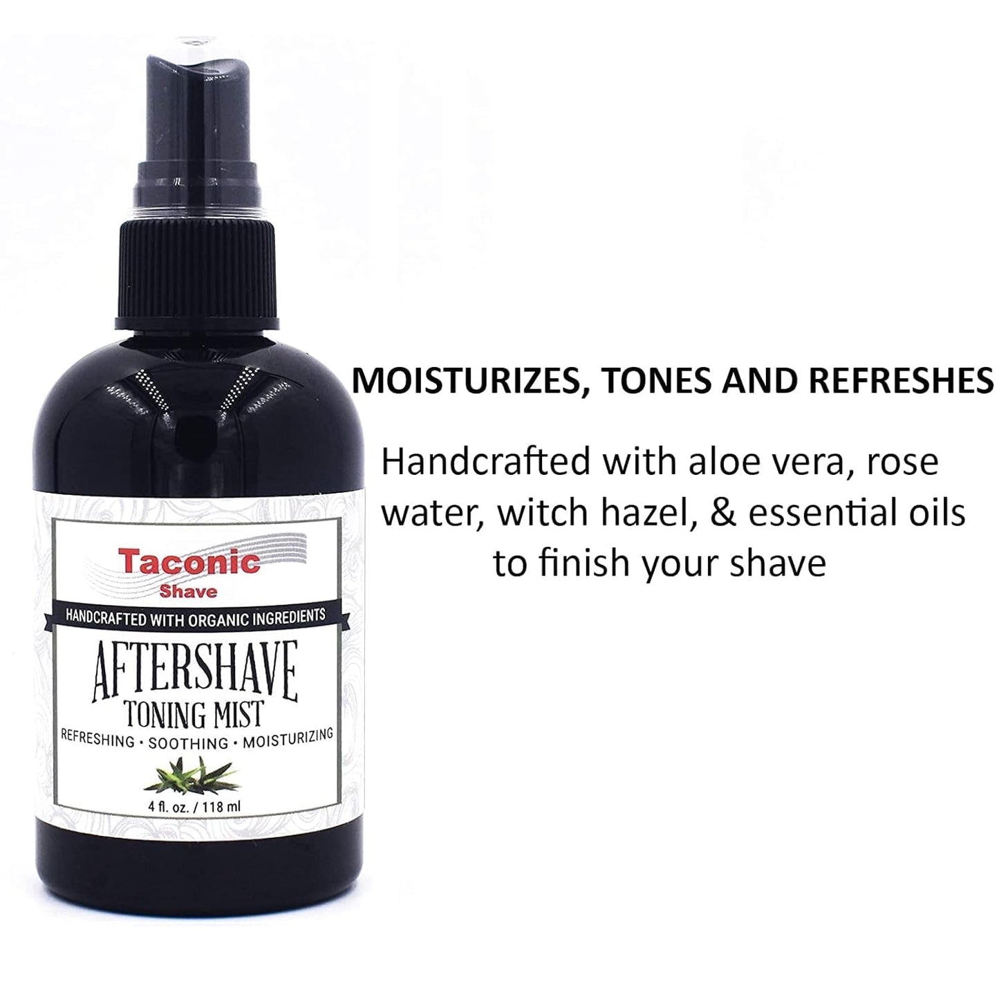 Taconic Shave All Natural Aftershave and Toning Mist - Alcohol Free - Soothes and Calms your Skin (Pack of 2)