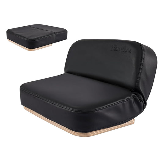 Foldable Nail Arm Rest - 5-Level Adjustable Manicure Hand Cushion | Large PU Leather Pillow for Acrylic Gel Nail Art - Black