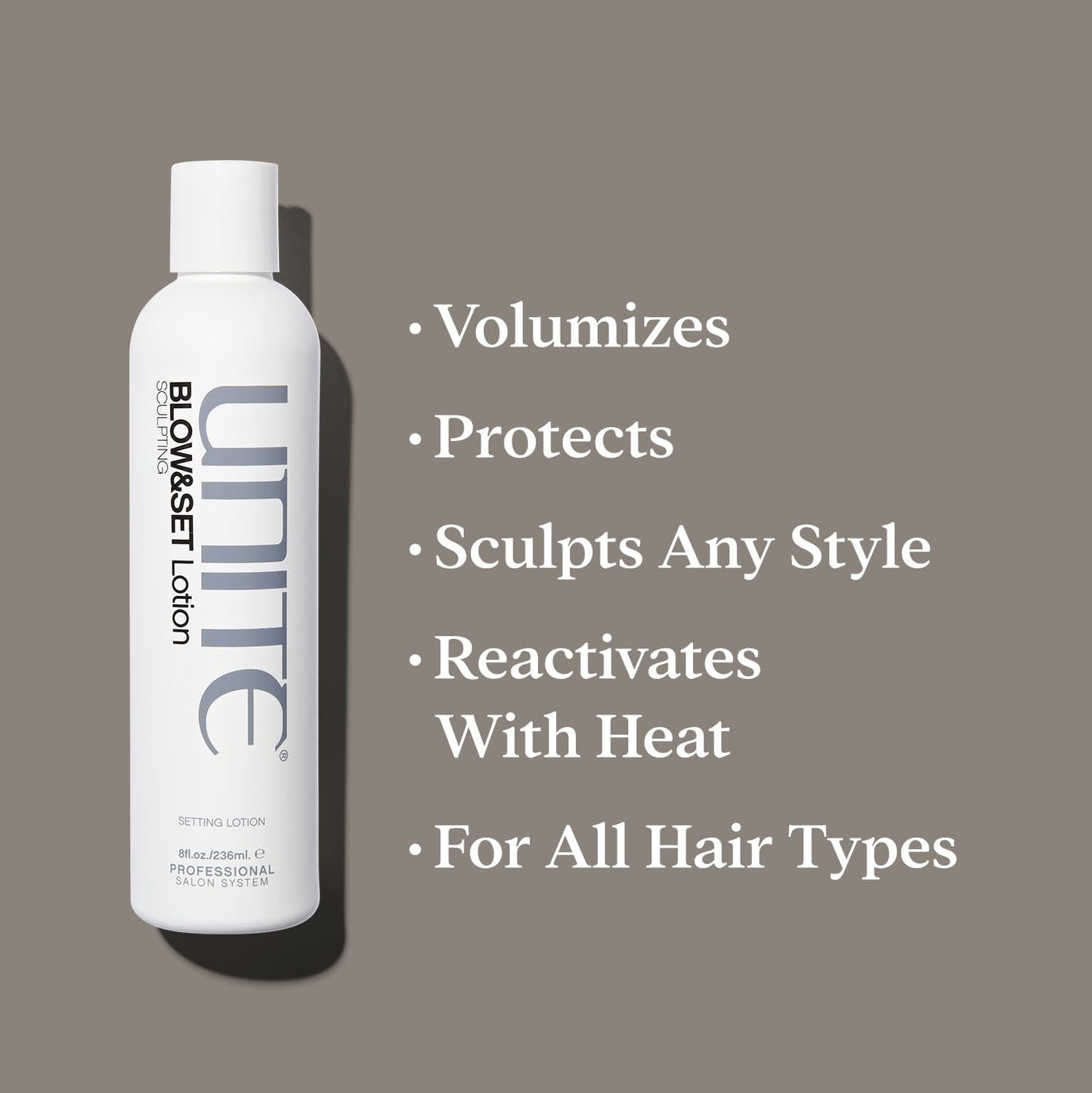 UNITE Hair BLOW&SET Blowout Lotion, 8 fl oz
