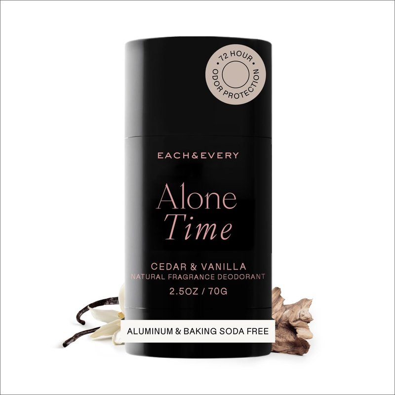 Each & Every Aluminum Free Deodorant for Women & Men – Natural Fragrance 72-Hr Odor Protection, Non-Toxic Deodorant for Sensitive Skin, EWG Verified, Baking Soda Free - Cedar & Vanilla Scent, 2.5oz