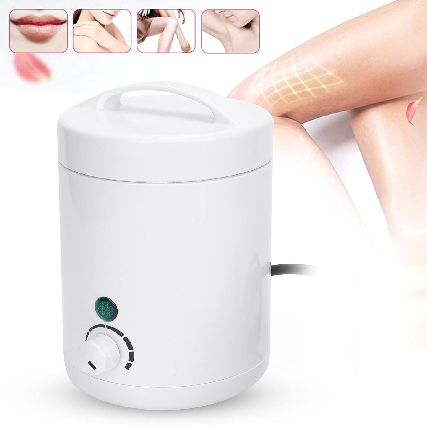 Wax Warmer, Wax Warmer for Hair Removal Mini Wax Heater Multi‑purpose Wax Machine for Women Man Hair Removal Paraffin Wax Machine Waxing Pot Wax Melting Warmer Machine roll on wax wax heater(US)
