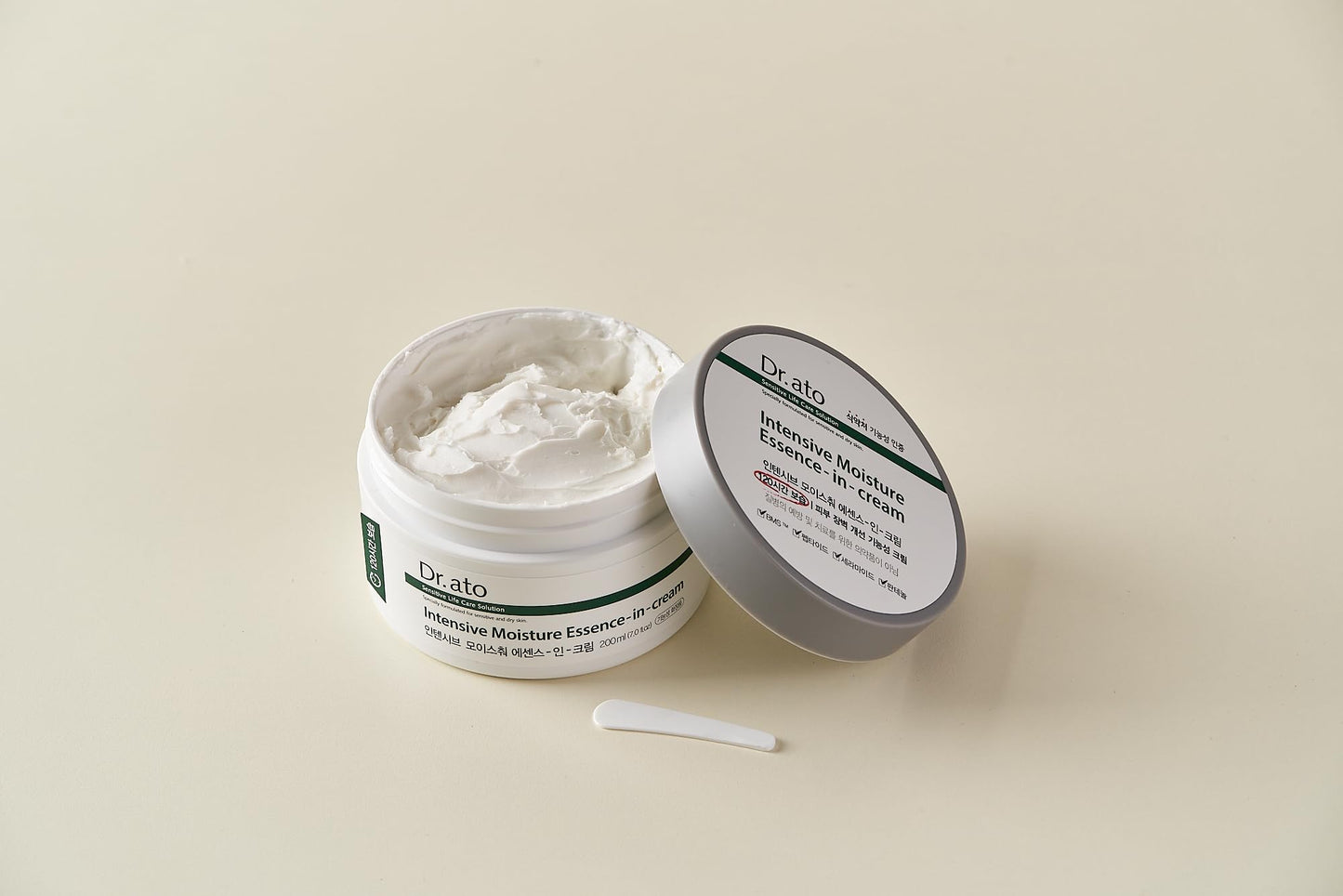 Dr.ato Intensive Moisturizing Skin Cream for Body and Face, Hydrating Dry and Sensitive Skin, Long-Lasting Relief, Fragrance-Free, Nourishing Moisturizer, Korean Skincare (6.76 Fl Oz)
