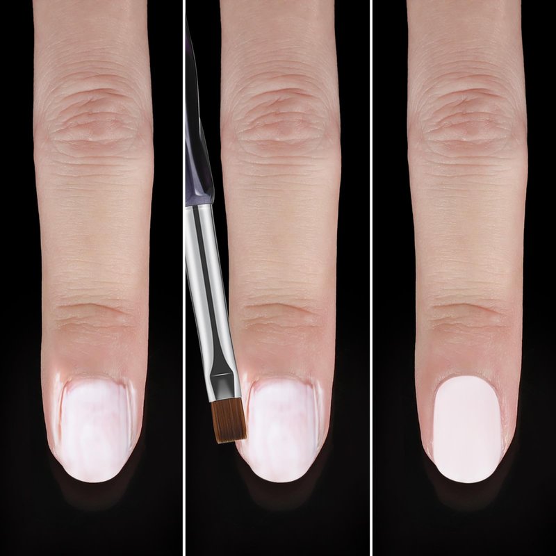 GEMSANVA Nail Art Clean Up Brushes,3PCS Nail Brush For Cleaning Polish Mistakes on the Cuticles,Flat/Oval/Fine Angled Gel Nail Brushes For Nail Art Design Painting and DIY Tools (BLACK PURPLE)