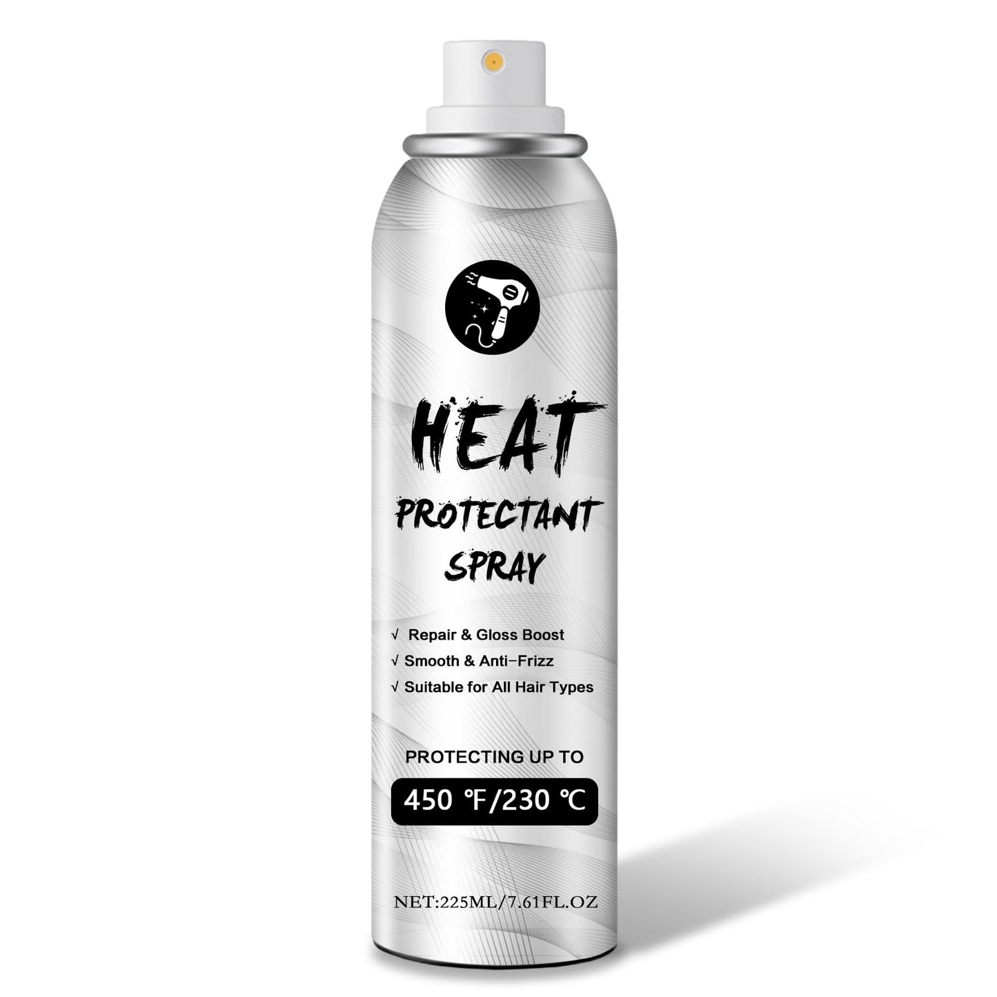 QIUFSSE Heat Protectant Spray for Hair,Heat Protection Spray,7.6fl oz
