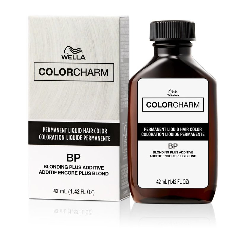 COLORCHARM Permanent Liquid Hair Color | Blonding Plus Additive | Up to 100% Gray Coverage | 1.42 Fl Oz