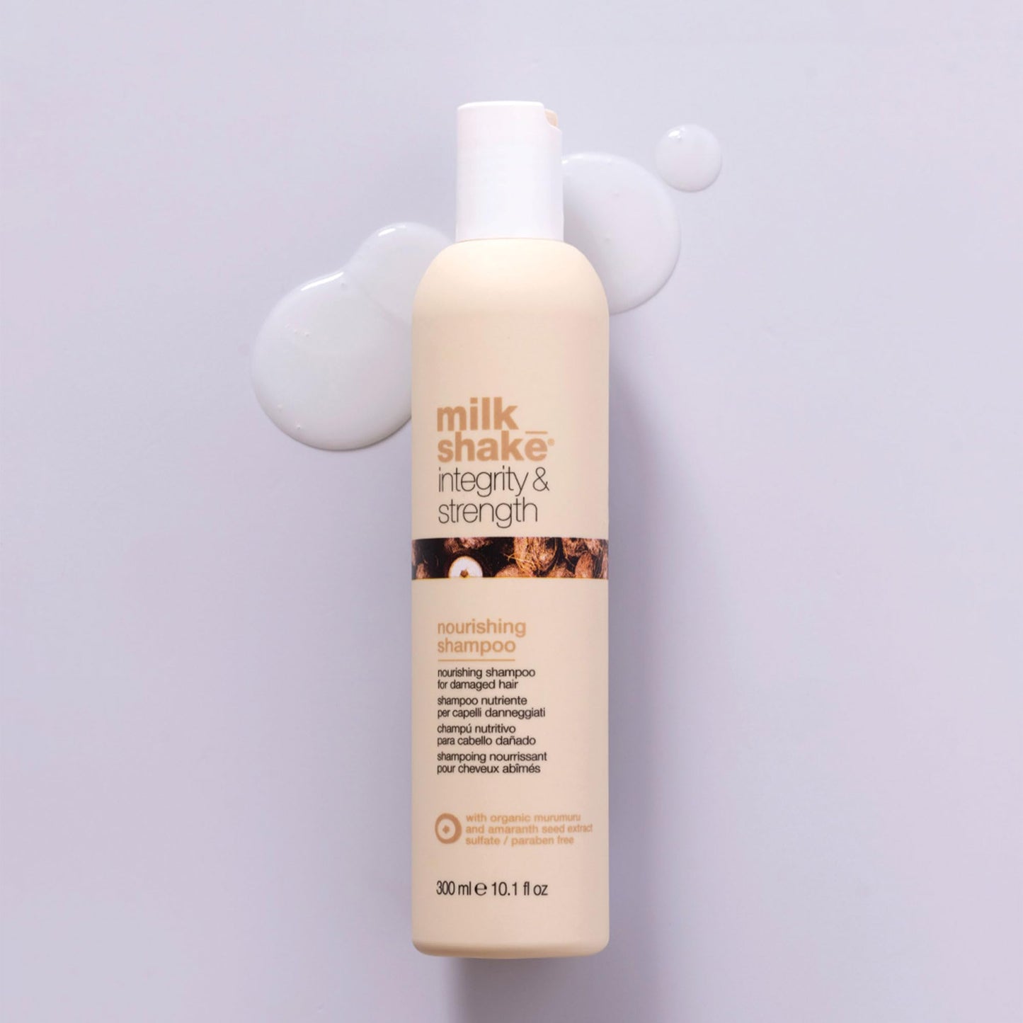 milk_shake Integrity & Strength Nourishing Shampoo | Creamy Formula with Organic Murumuru Butter & Amaranth Seed Extract for Brittle, Damaged Hair (10.1 fl oz)