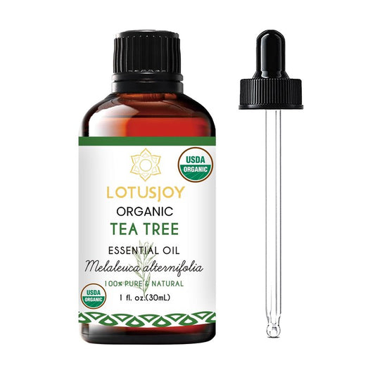 Organic Tea Tree Oil for Skin, Hair, Face, Scalp, Nails, 100% Pure Australian Tea Tree Essential Oil for Room Linen Spray, Diffuser -1 Oz