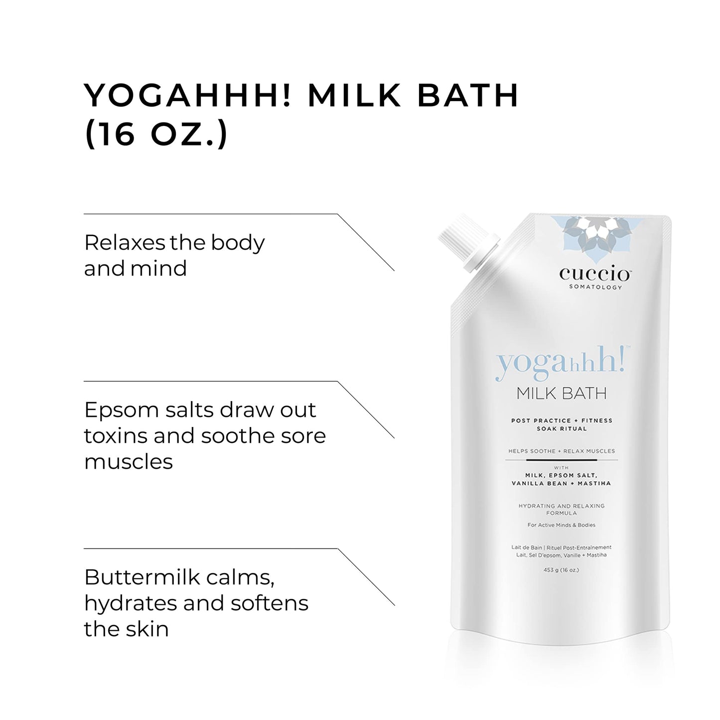 cuccio SOMATOLOGY Yogahhh Milk Bath, White (I0098650)