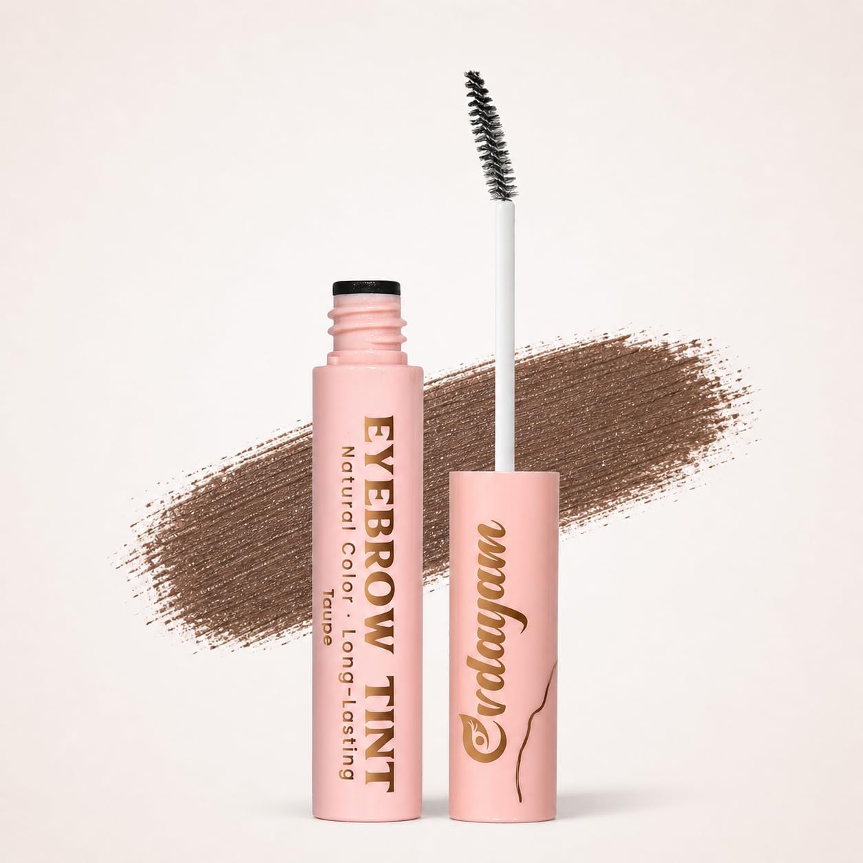 Eyebrow Tint Gel - Waterproof Tinted Brow Gel for Natural Definition | Long-Lasting Smudge-Proof Color (Taupe)