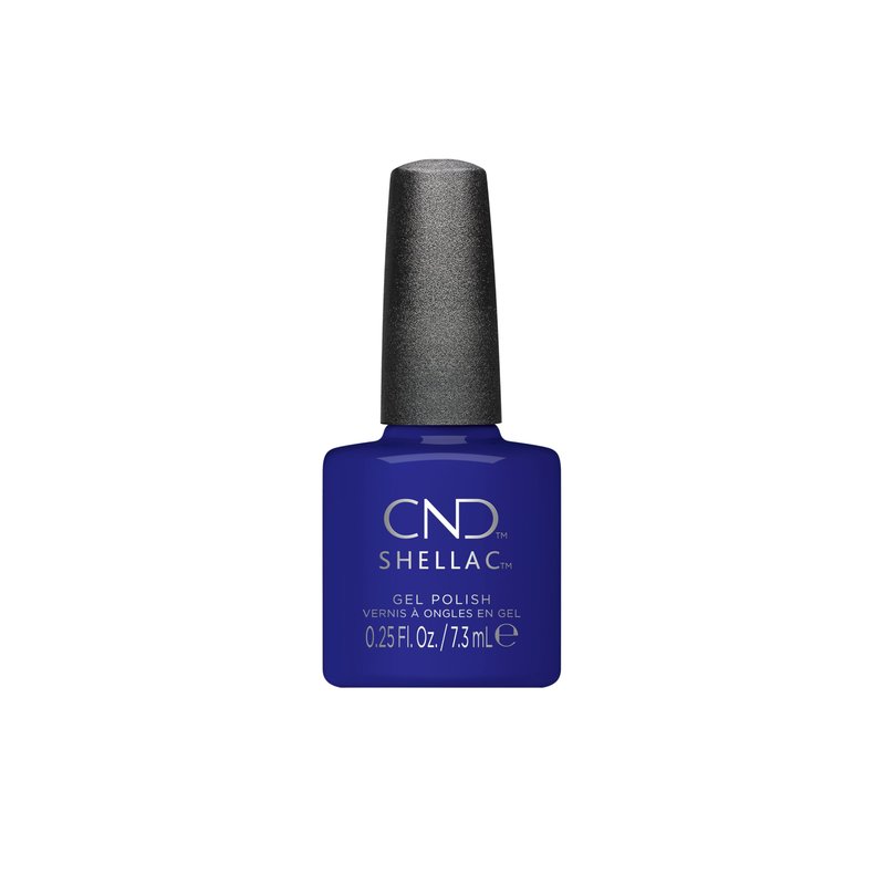 CND Shellac Gel Nail Polish, Long-lasting NailPaint Color with Curve-hugging Brush, Blue Polish, 0.25 fl oz