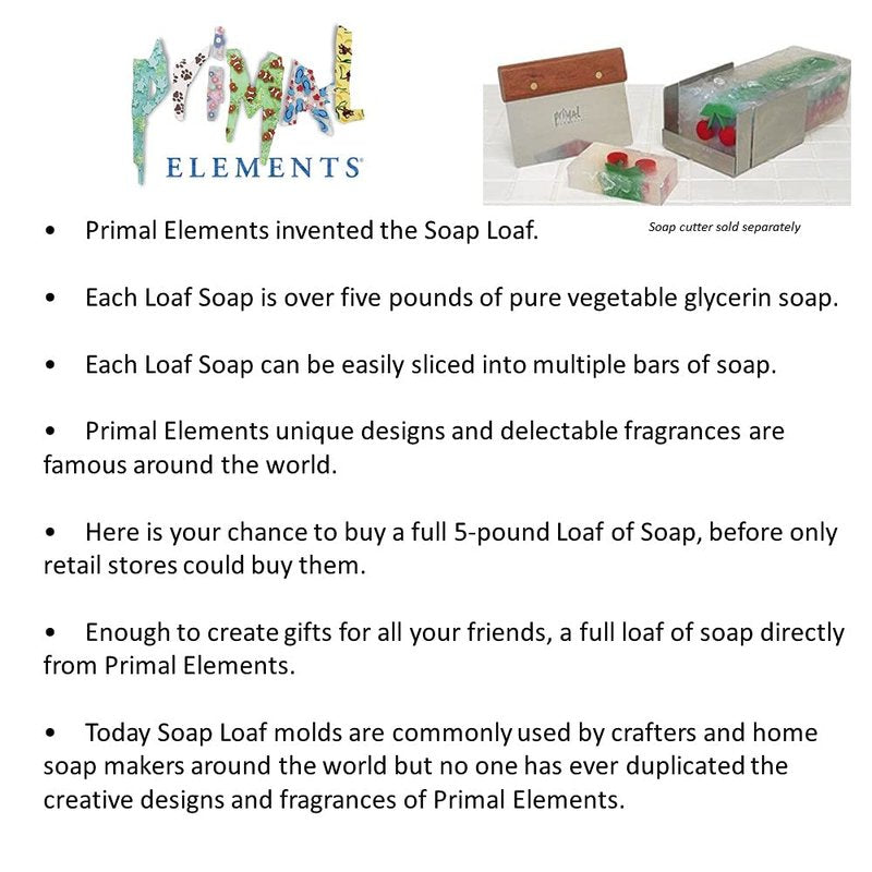 Primal Elements Soap Loaf, Handmade Natural Glycerin Rich Formula, 5.5 Pound, Lily of the Valley