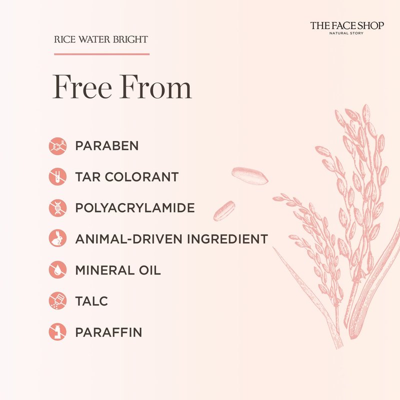 The Face Shop Oil-Free Liquid Eye Makeup Remover, Natural Rice Water Lipstick, Waterproof Mascara & Eyeliner Removal - 120 mL / 4 Oz, K-Beauty