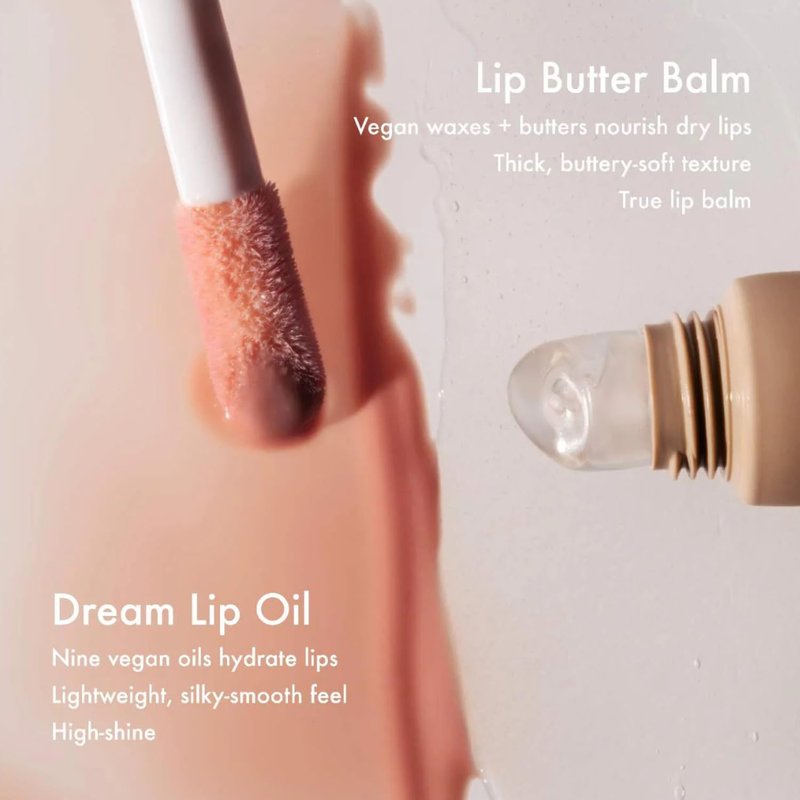 Dream Lip Oil - Hydrating Tinted Gloss with Skincare Benefits | Non-Sticky Formula for Softness & Shine - Bare Sand (0.15 Oz)