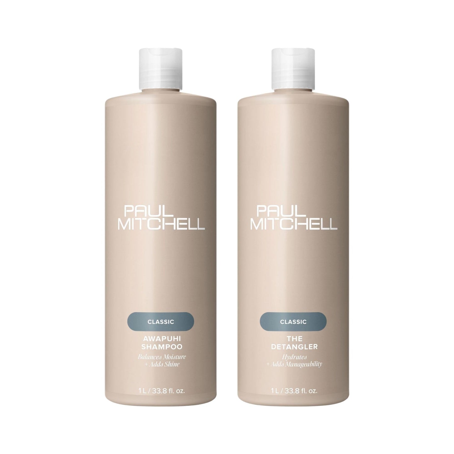 Paul Mitchell Awapuhi Shampoo and The Detangler Liter Duo Set