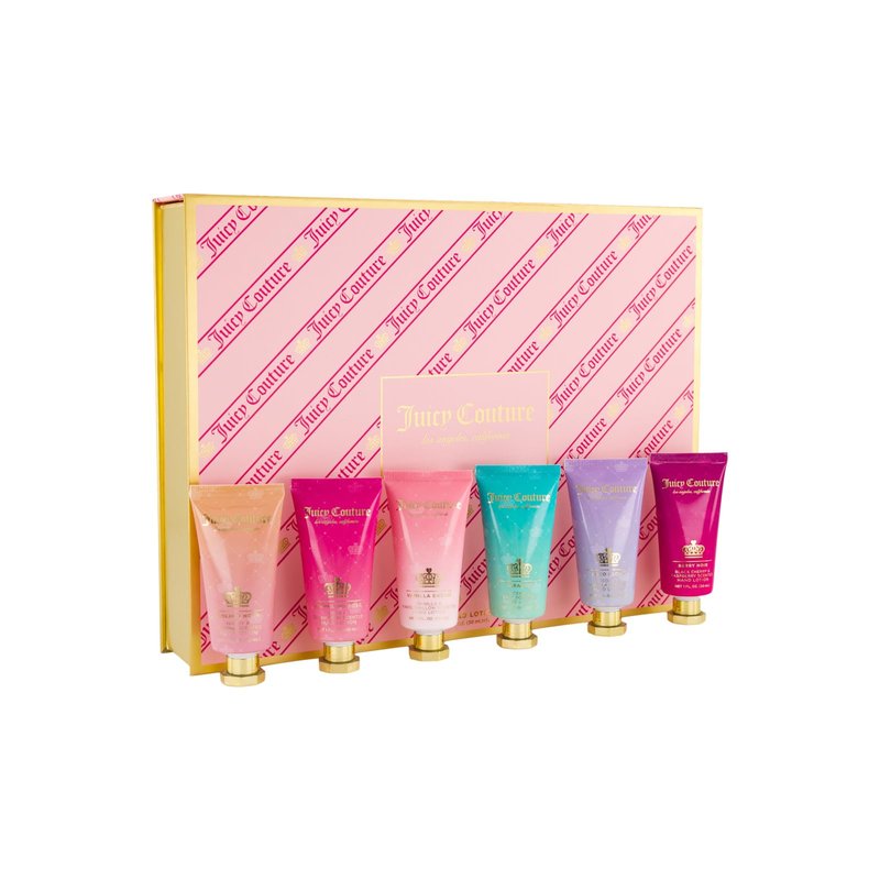 Juicy Couture Hand Lotion Set for Women – 12 Pack Mini Hand Cream, Moisturizing Bath Products, Travel Size Bubble Scented Lotions